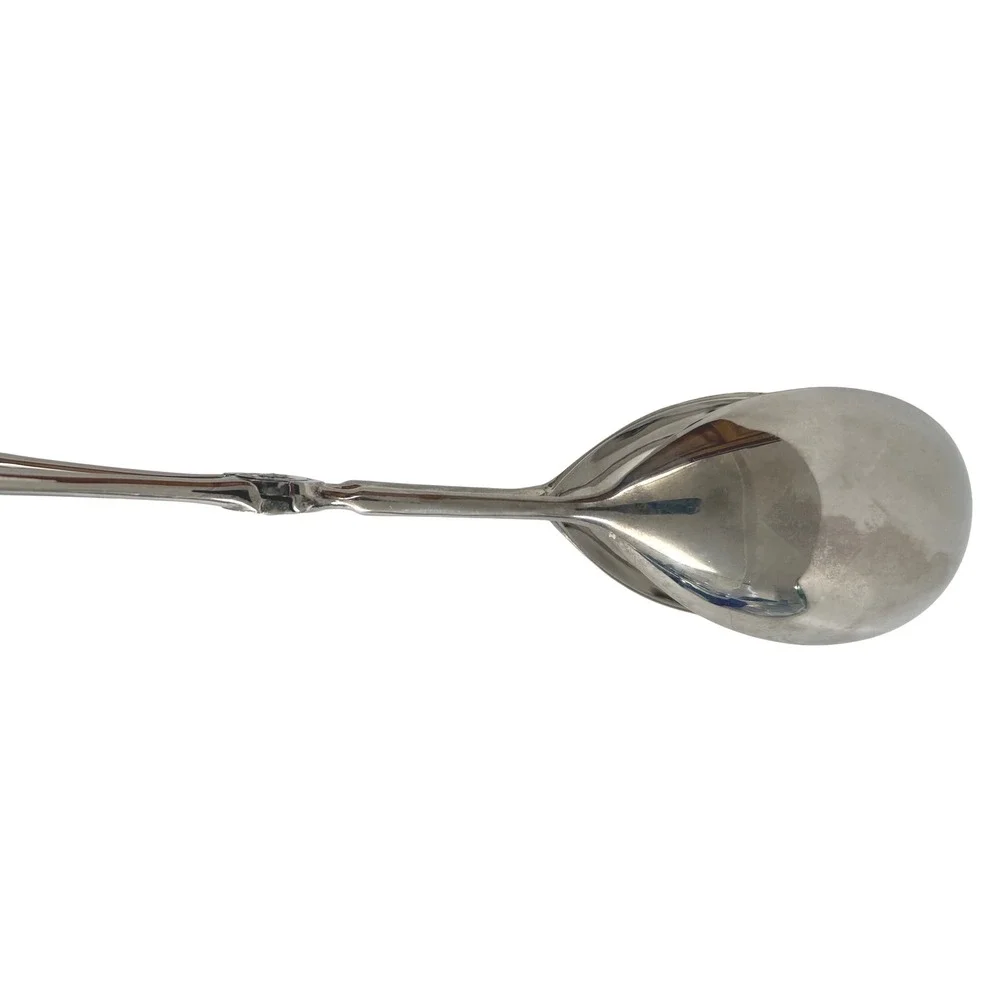 Vintage Plated Silver Salad Serving Tongs Scissor Style Spoon Fork 10
